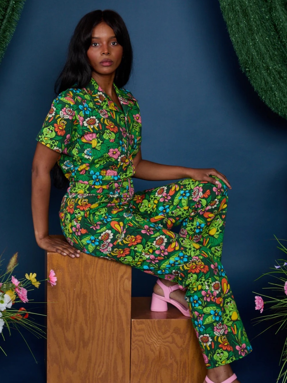 Big Bud Press POND PARTY PRINT JUMPSUIT